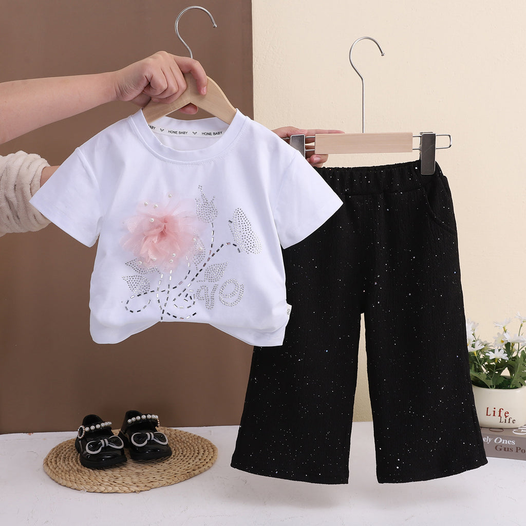 Baby Girl Summer Floral Two-Piece Set