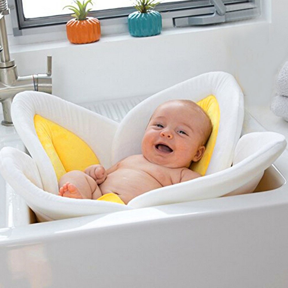Baby Flower Bath Cushion for Bath Time