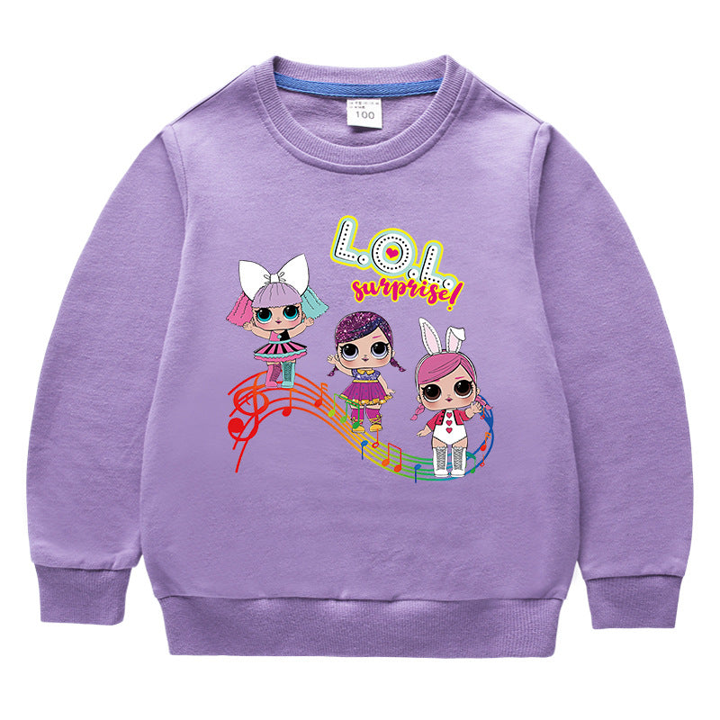 Kids’ Cotton Round-Neck Hoodie