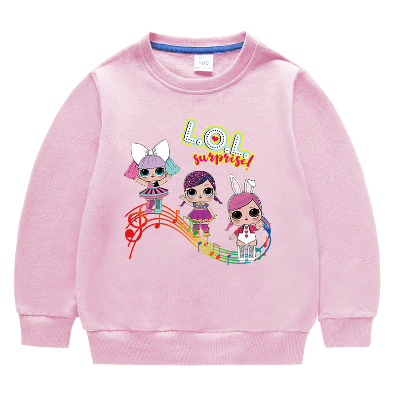Kids’ Cotton Round-Neck Hoodie