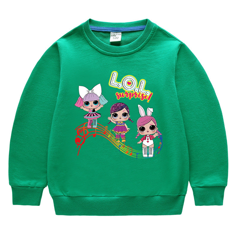 Kids’ Cotton Round-Neck Hoodie