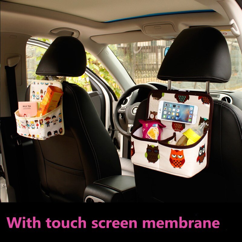 Double-Canvas Car Seat Back Organizer