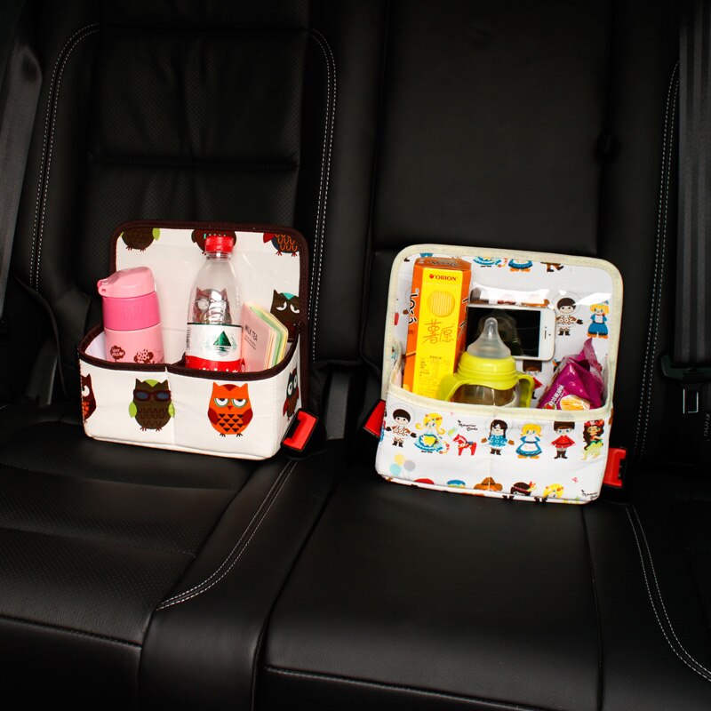 Double-Canvas Car Seat Back Organizer