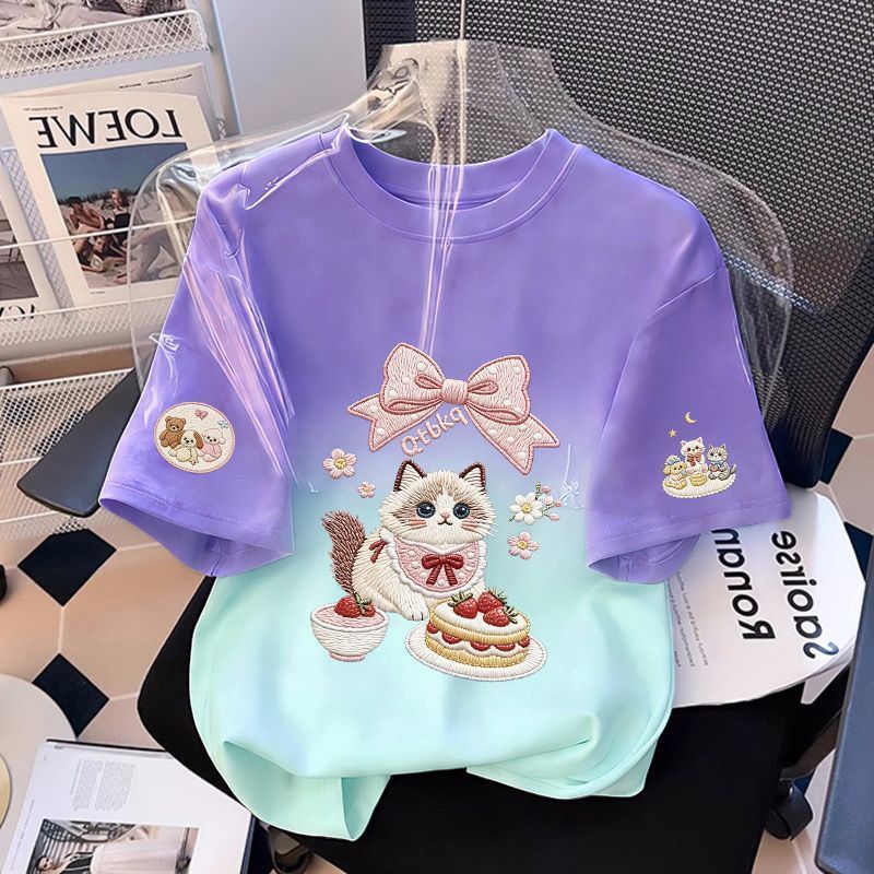 Girls’ Cotton Tie-Dye T-Shirt