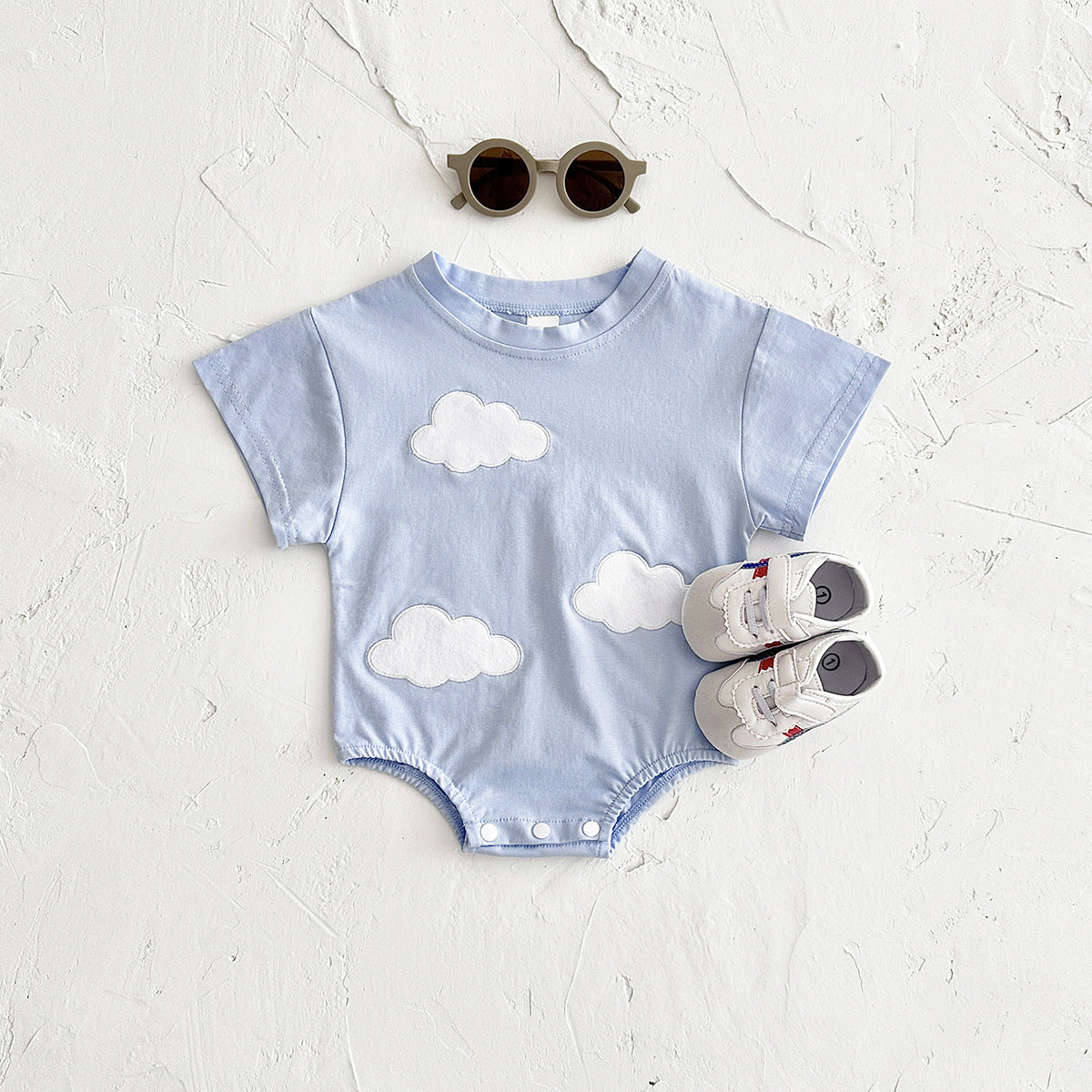 Baby Short-Sleeve Summer Jumpsuit