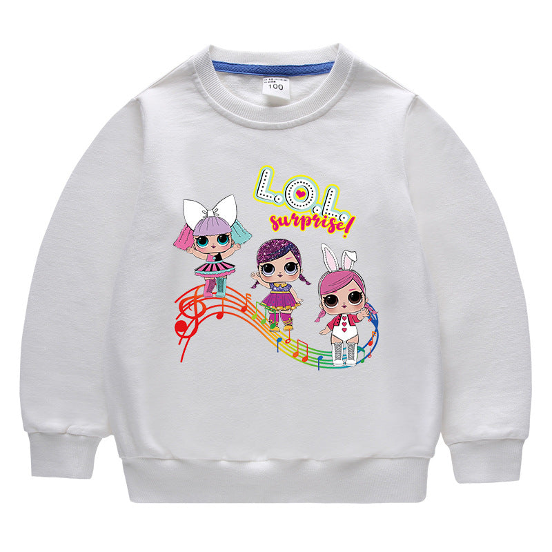 Kids’ Cotton Round-Neck Hoodie