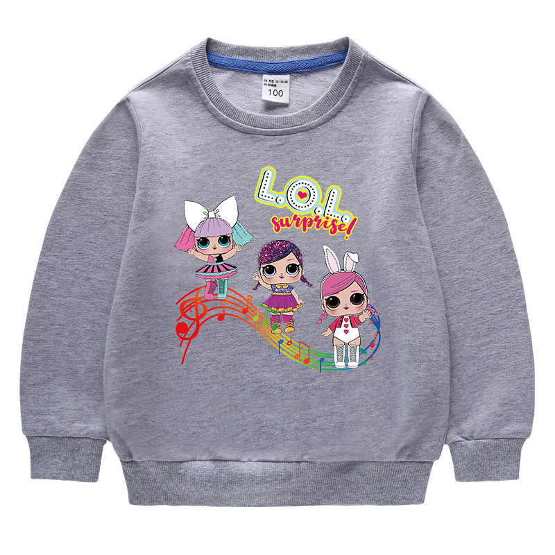 Kids’ Cotton Round-Neck Hoodie