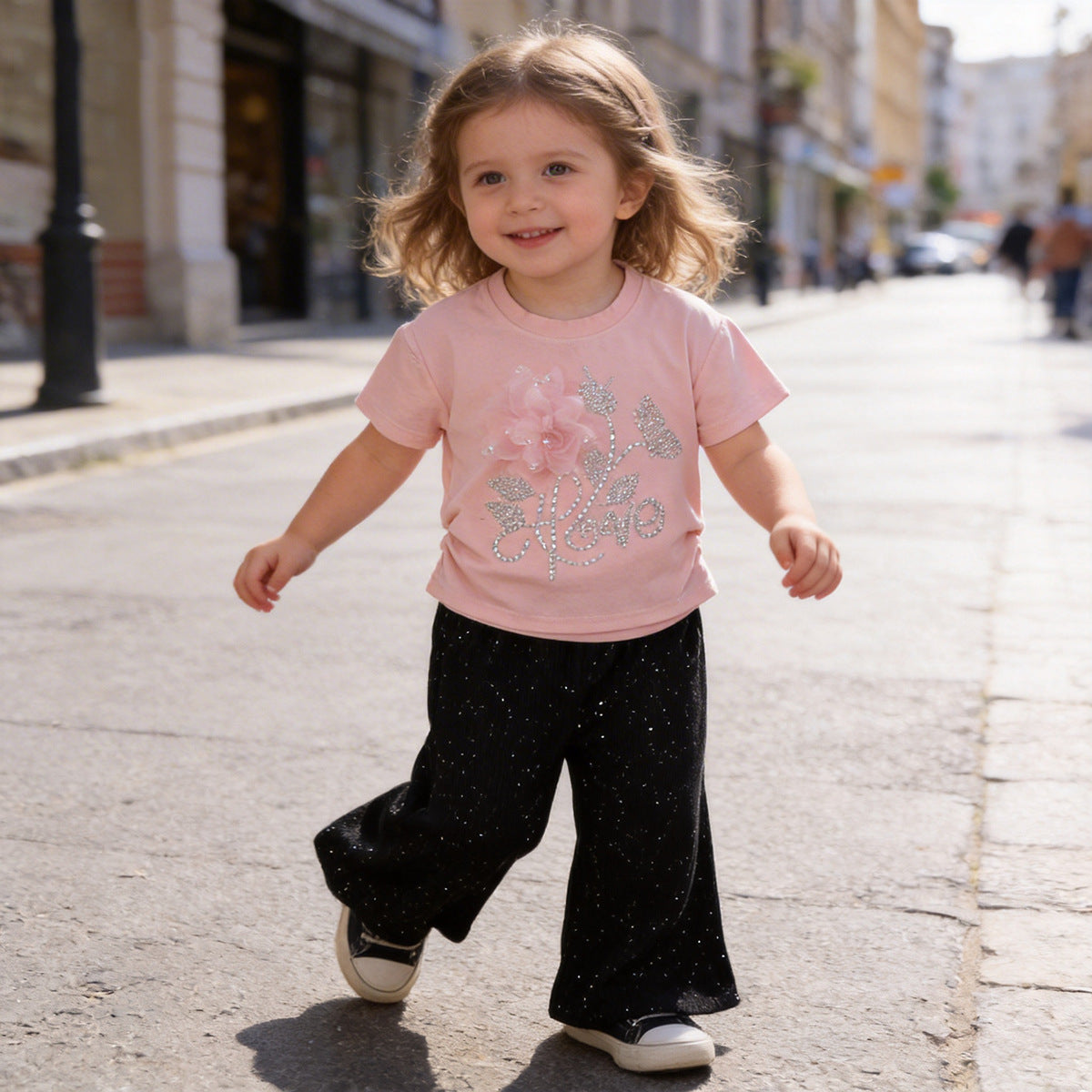 Baby Girl Summer Floral Two-Piece Set