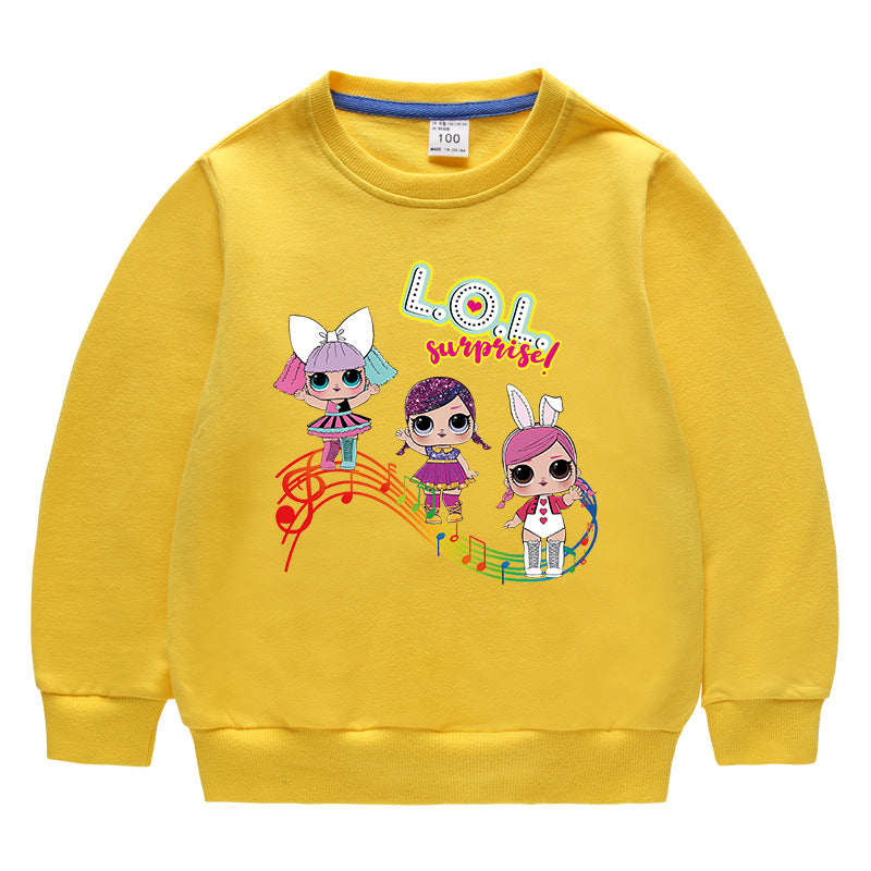 Kids’ Cotton Round-Neck Hoodie