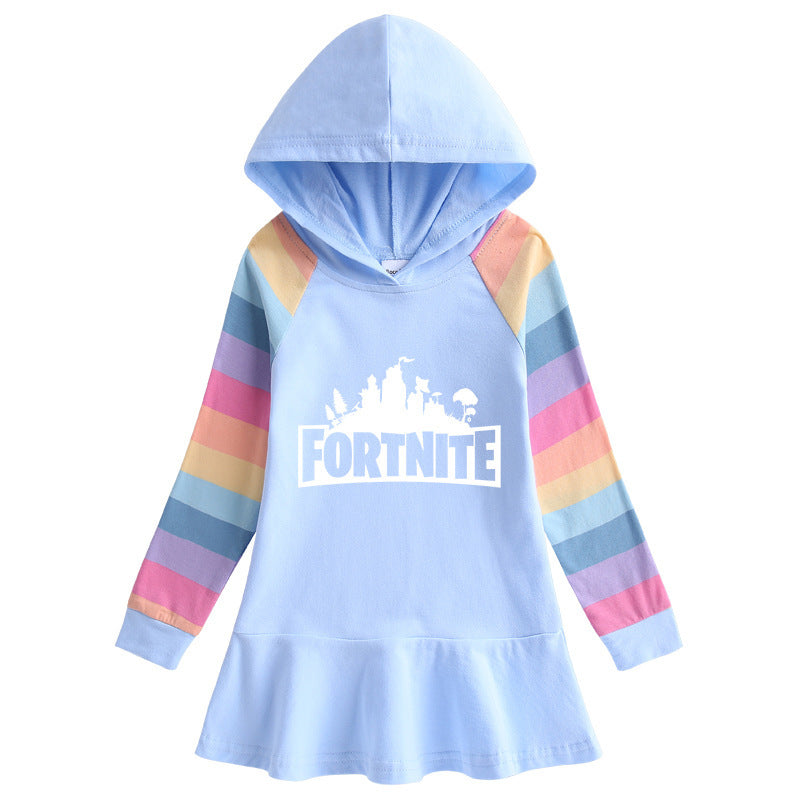 Girls' Cotton Rainbow Dress - Style B