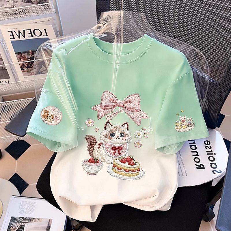 Girls’ Cotton Tie-Dye T-Shirt
