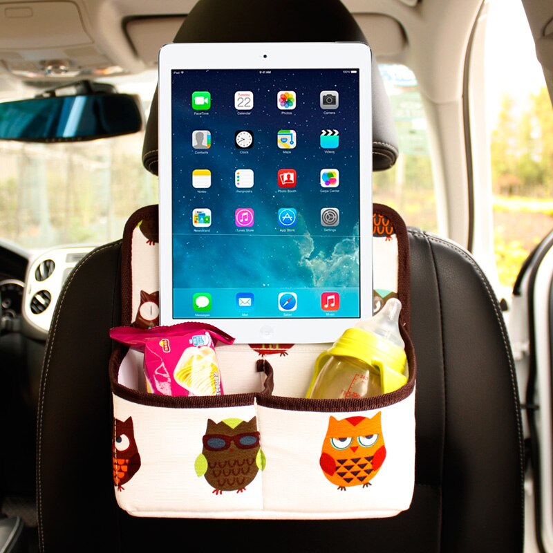 Double-Canvas Car Seat Back Organizer
