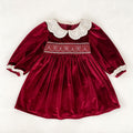 Girls’ Long-Sleeve Dress or Crawler Suit