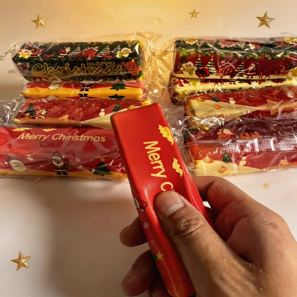 Christmas Squishy Cheese Cube Set - Stress Relief Toy