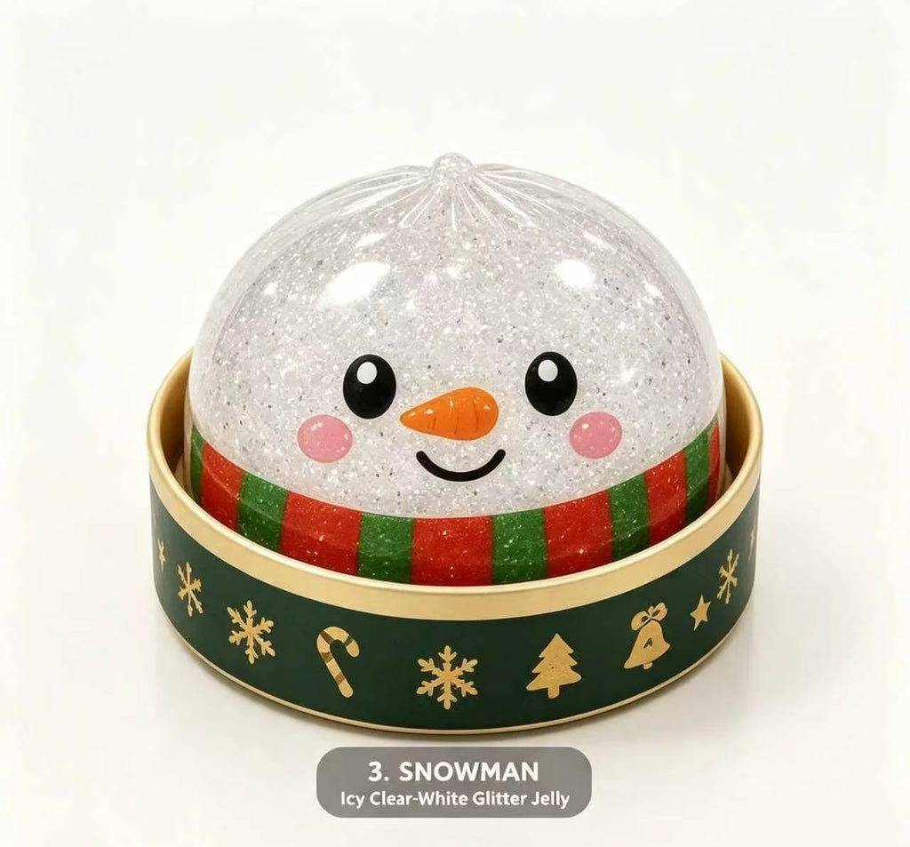 Christmas Dumpling Squishy Toy - Snowman, Elk & Santa Set