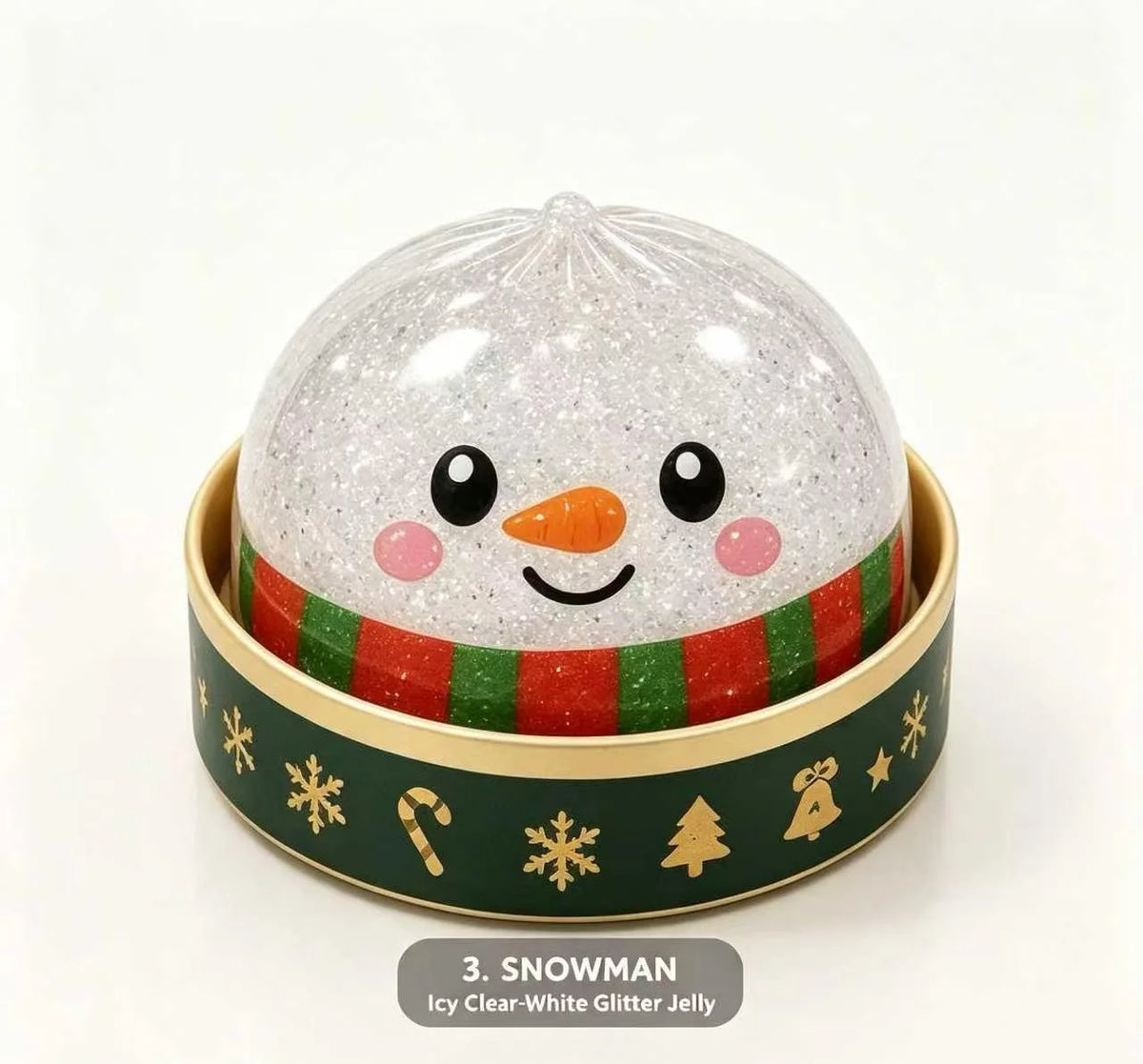 Christmas Dumpling Squishy Toy - Snowman, Elk & Santa Set