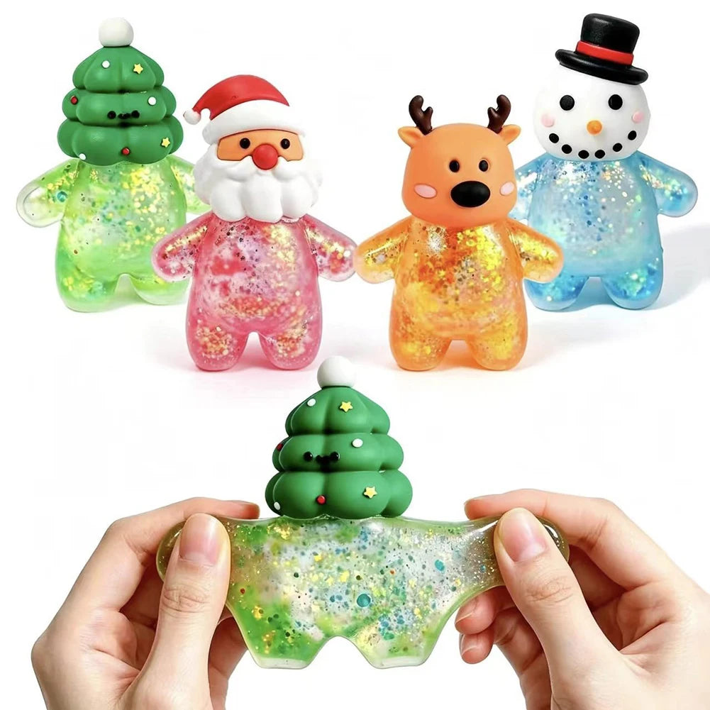 Christmas Mochi Squishies Set - Slow Rebound Stress Relief