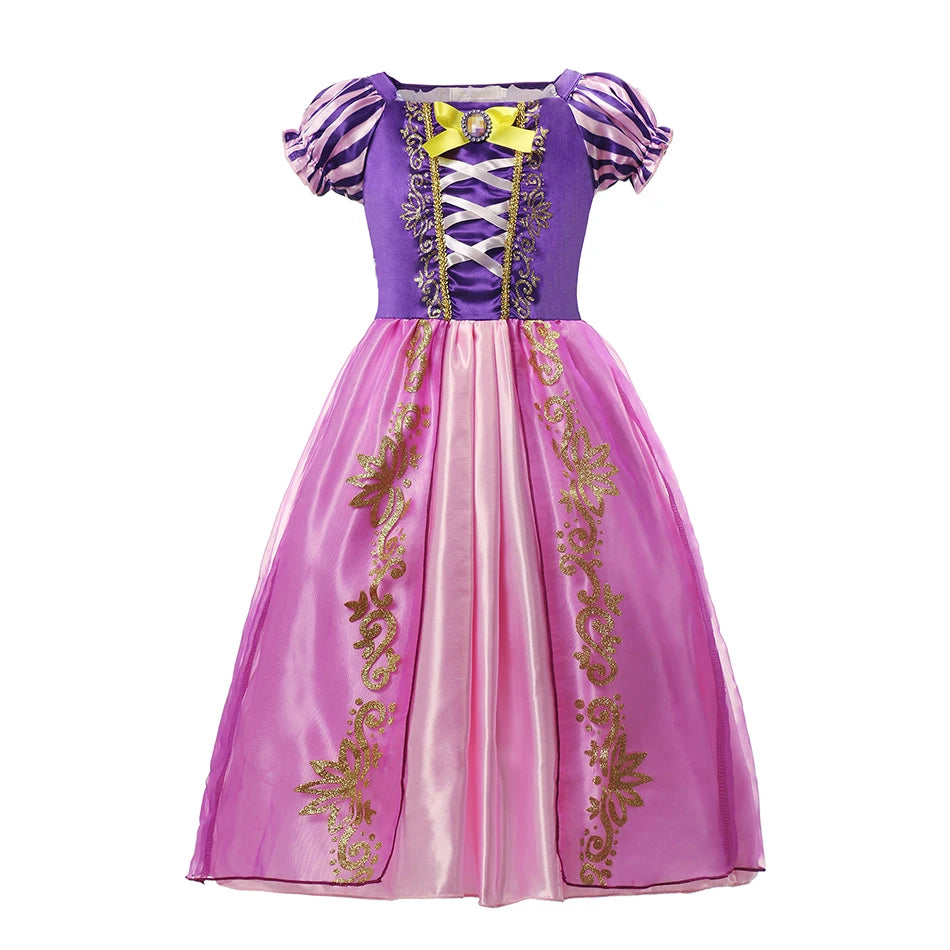 NovibebeCo. Girls Halloween Princess Cosplay Dress - Rapunzel, Anna & Elsa
