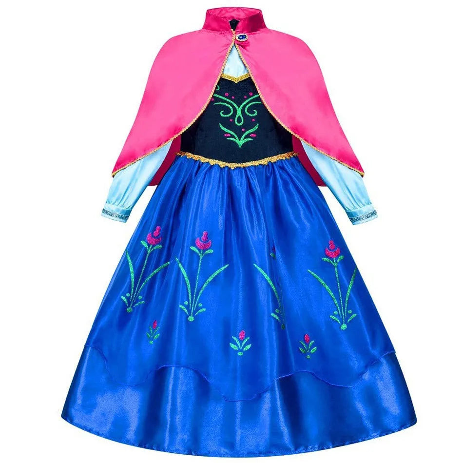 NovibebeCo. Girls Halloween Princess Cosplay Dress - Rapunzel, Anna & Elsa