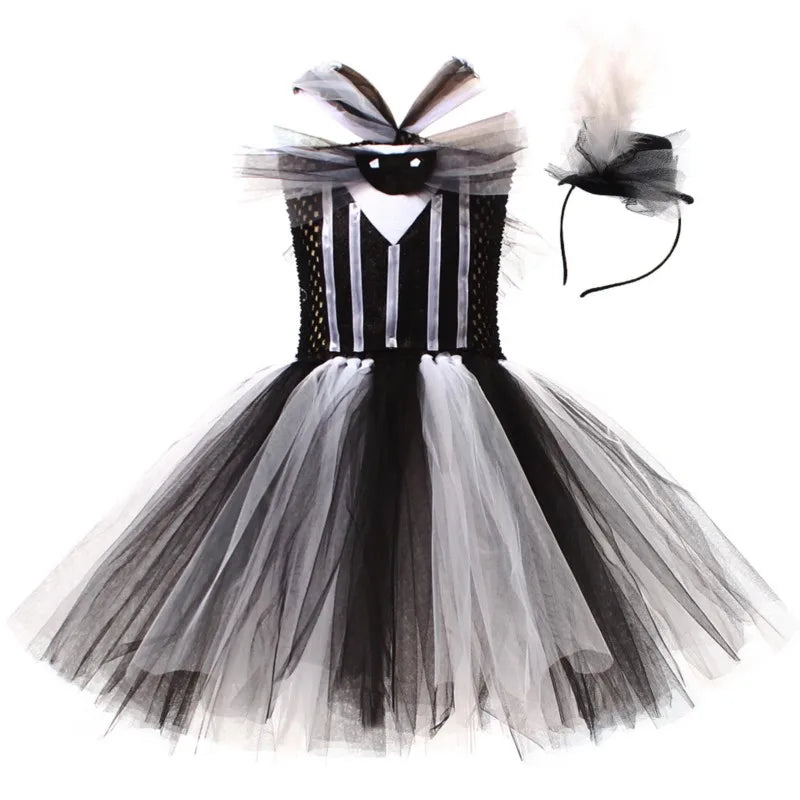 NovibebeCo. Girls Jack Skellington & Sally Halloween Cosplay Costume