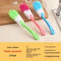 Long Handle Bottle Cleaning Brush Soft Bristles Cup Glass Water Bottle Cleaner Brush Kitchen Multifunctional Washing Brush