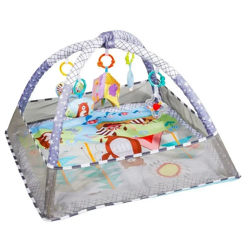 Baby Play Mat with Activity Frame for Tummy Time and Sensory Play