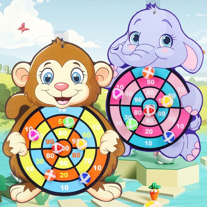 Sticky Ball Dart Board Toss Game for Kids