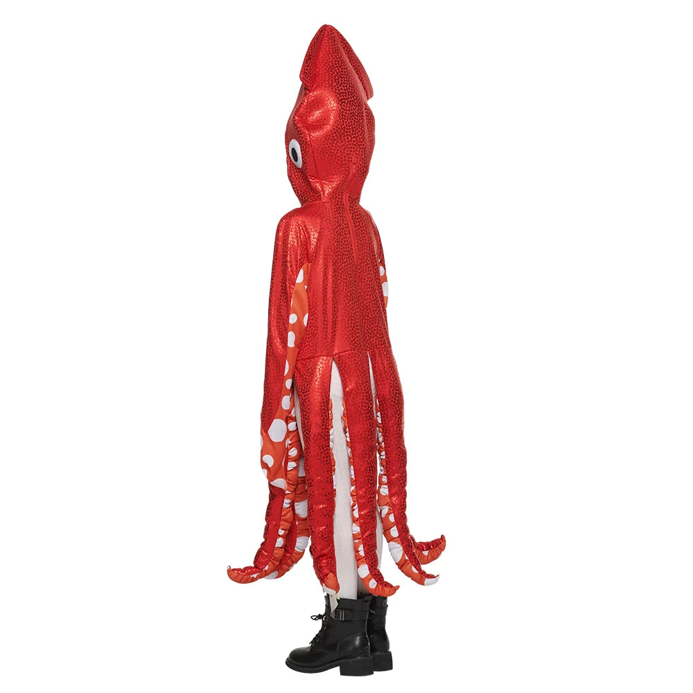 NovibebeCo. Kids Octopus Halloween Costume - Sealife Cosplay Jumpsuit