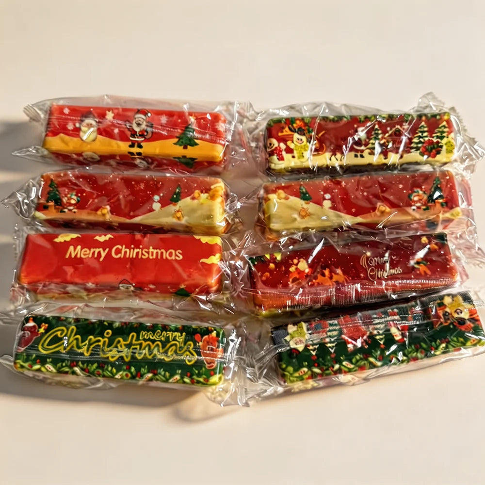 Christmas Squishy Cheese Cube Set - Stress Relief Toy