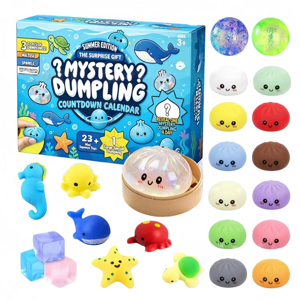 Dumpling Squishy Advent Calendar - 24 Day Christmas Countdown