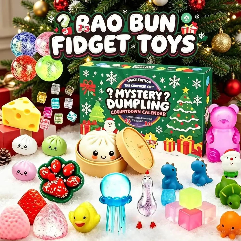 Dumpling Squishy Advent Calendar - 24 Day Christmas Countdown
