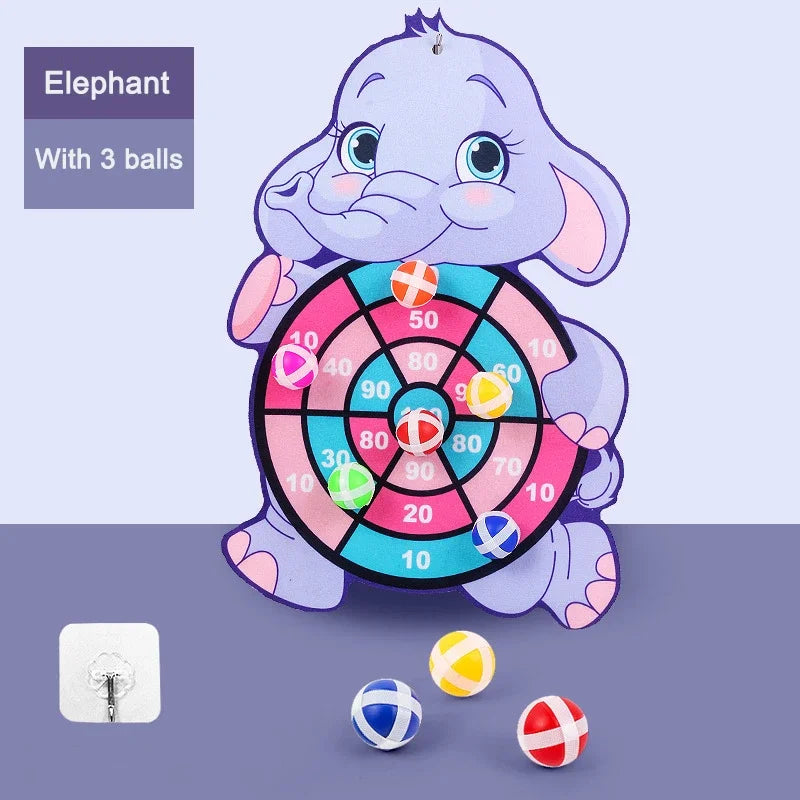 Sticky Ball Dart Board Toss Game for Kids