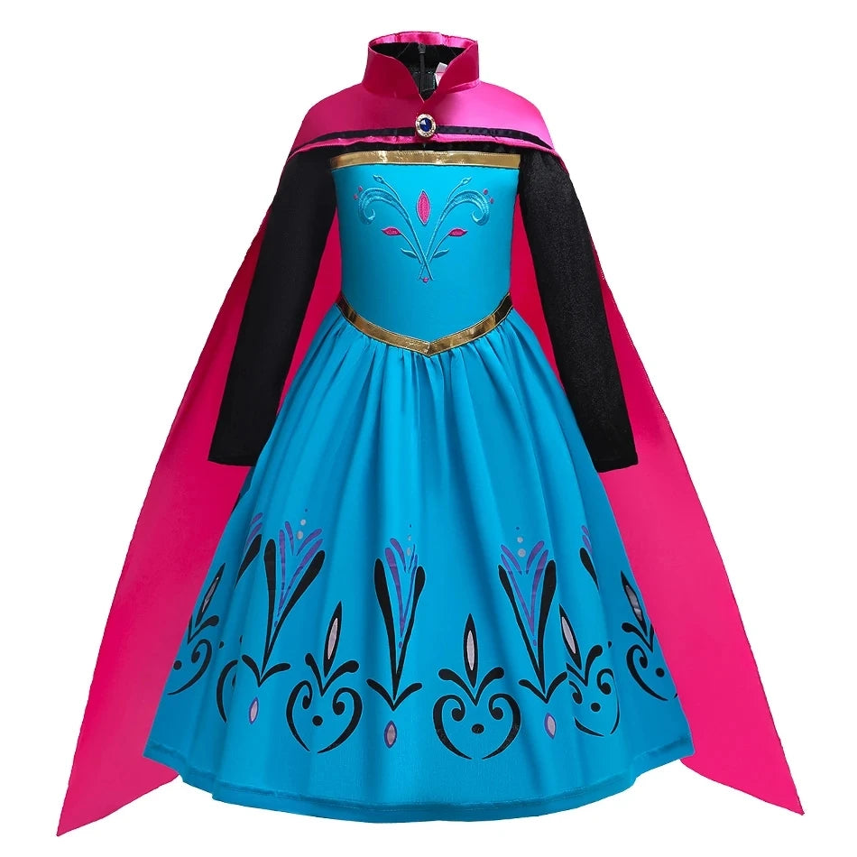 NovibebeCo. Girls Halloween Princess Cosplay Dress - Rapunzel, Anna & Elsa