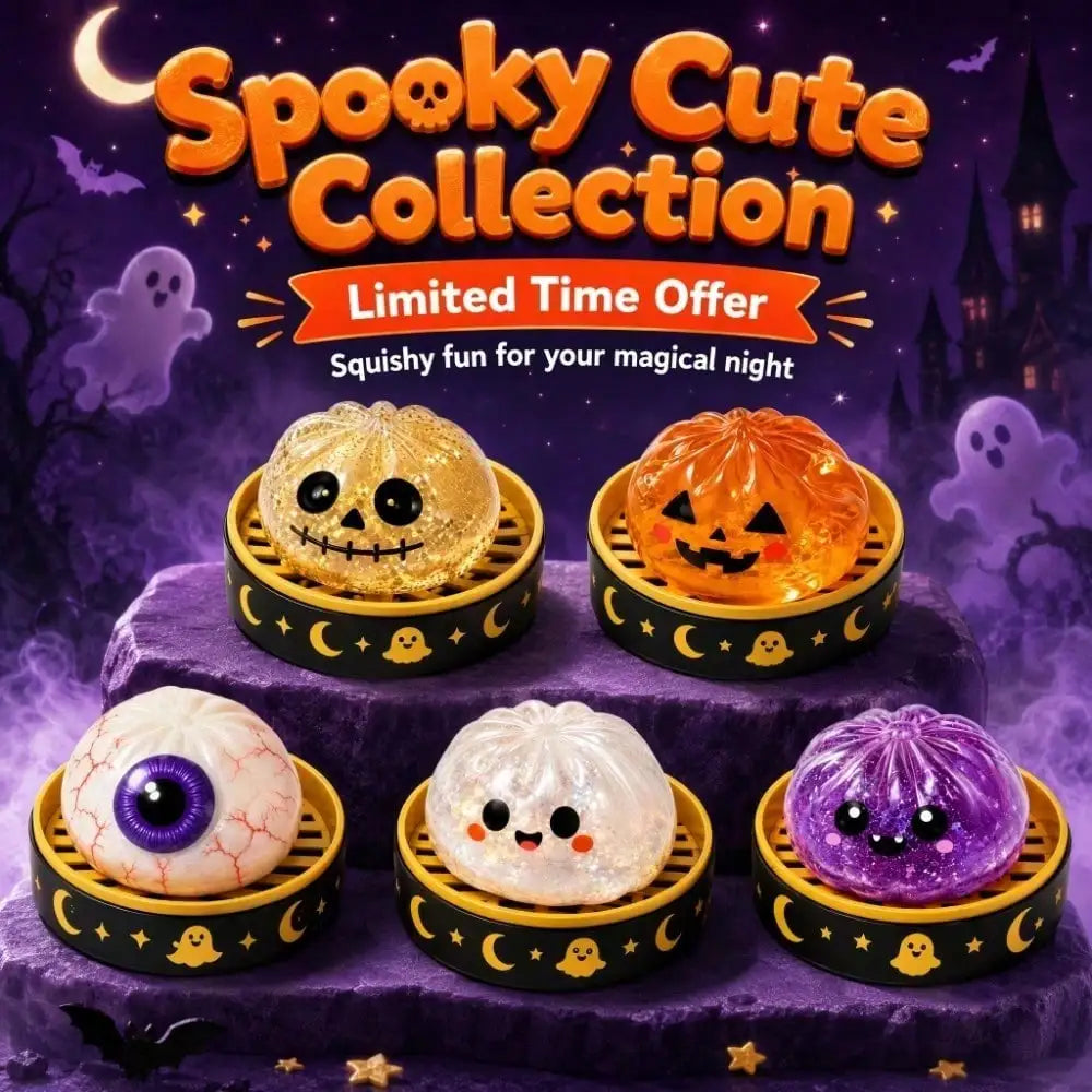 Halloween Ghost Squishy Set — Slow-Rise 5-Pack
