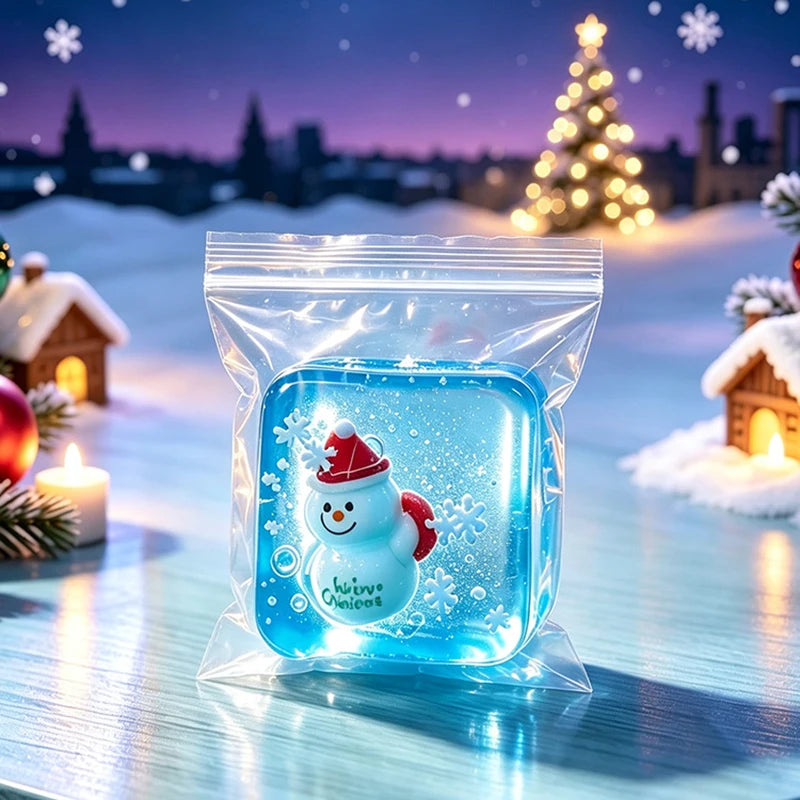 Halloween Christmas Mini Transparent Cube Squishy Toy