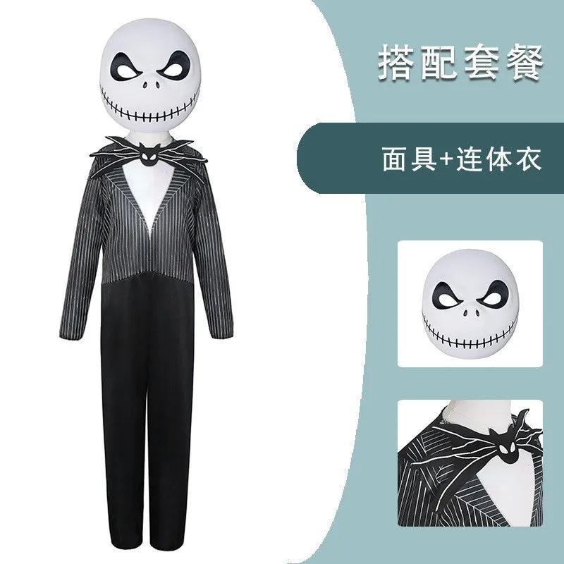 NovibebeCo. Girls Jack Skellington & Sally Halloween Cosplay Costume
