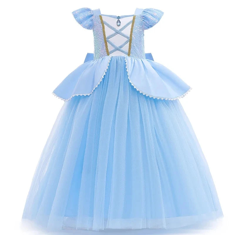 NovibebeCo. Girls Halloween Princess Cosplay Dress - Rapunzel, Anna & Elsa