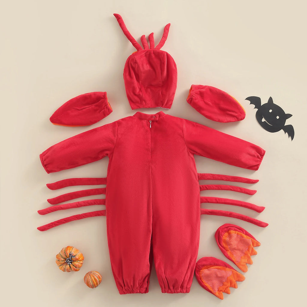 NovibebeCo. Baby Dinosaur & Lobster Animal Halloween Costume Romper