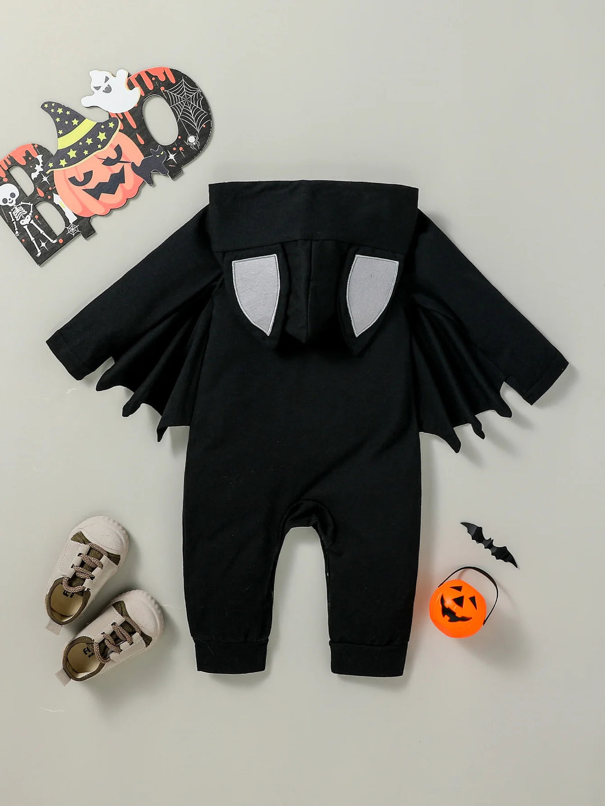 NovibebeCo. Baby Boys Halloween Bat Costume Hooded Jumpsuit