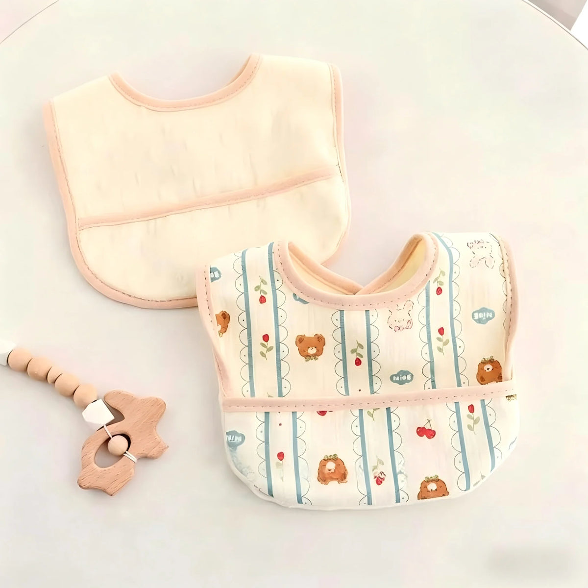 Waterproof Baby Bibs, 3-Pack