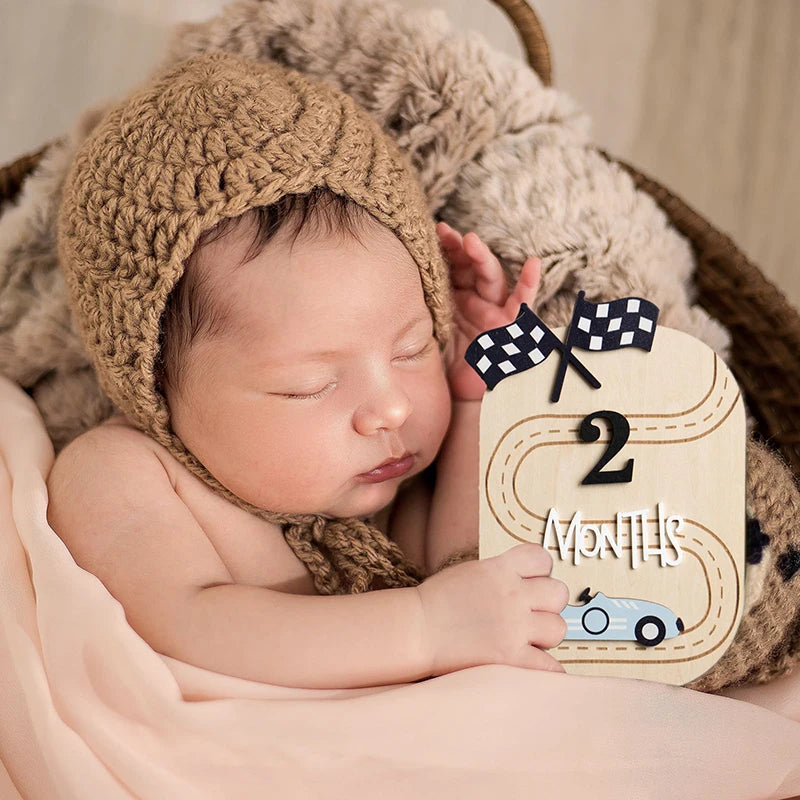 Wooden Hello World Newborn Sign