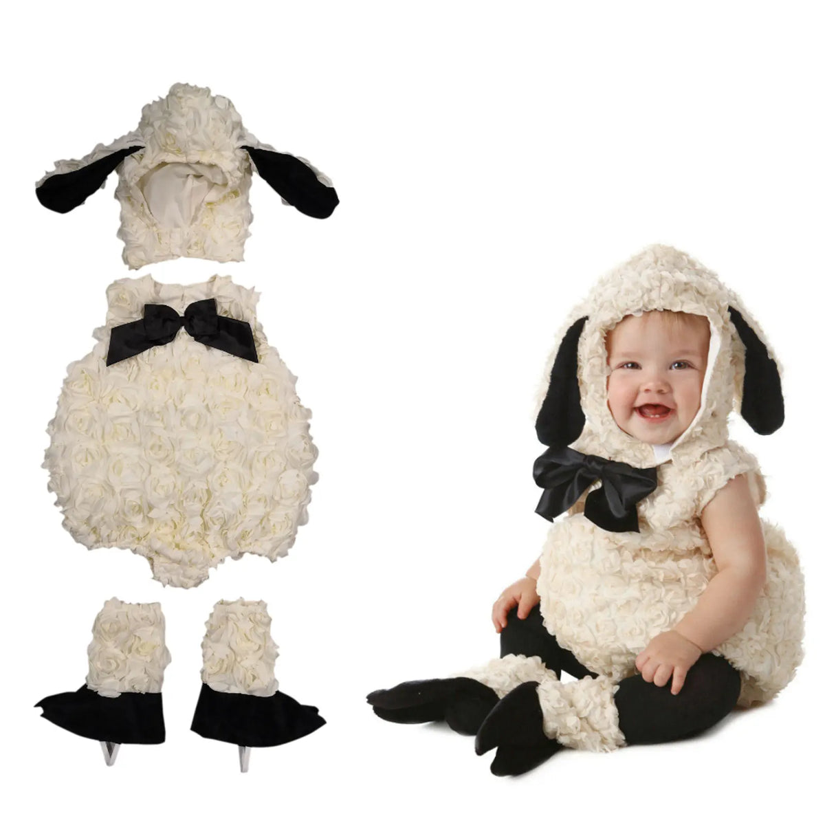 Baby Girls’ Lamb Halloween Costume Set
