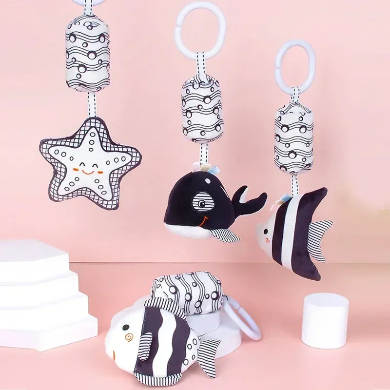 Animal Baby Rattles for Stroller & Bed