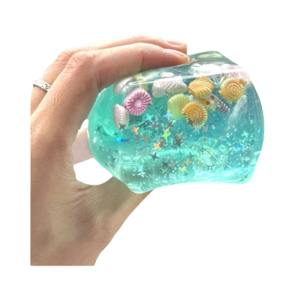 Ocean Sensory Fidget Cube — Slow-Rise Squishy Toy