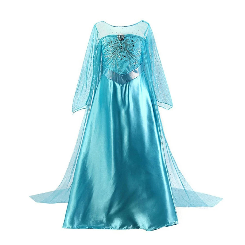 NovibebeCo. Girls Halloween Princess Cosplay Dress - Rapunzel, Anna & Elsa