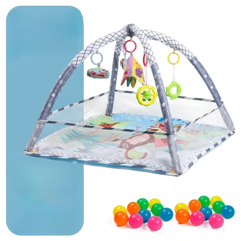 Baby Play Mat with Activity Frame for Tummy Time and Sensory Play