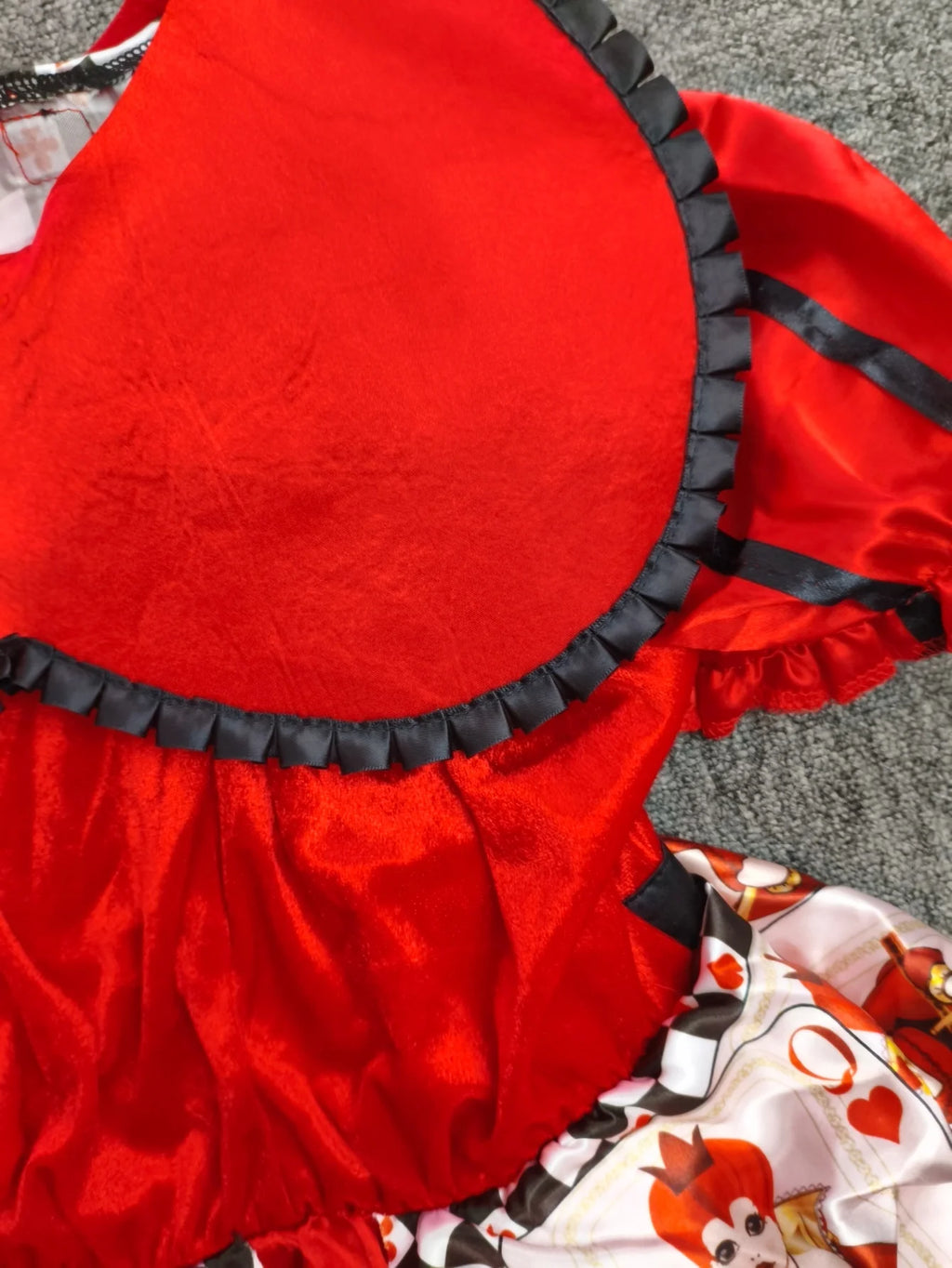 Girls’ Heart Queen Halloween Costume with Crown