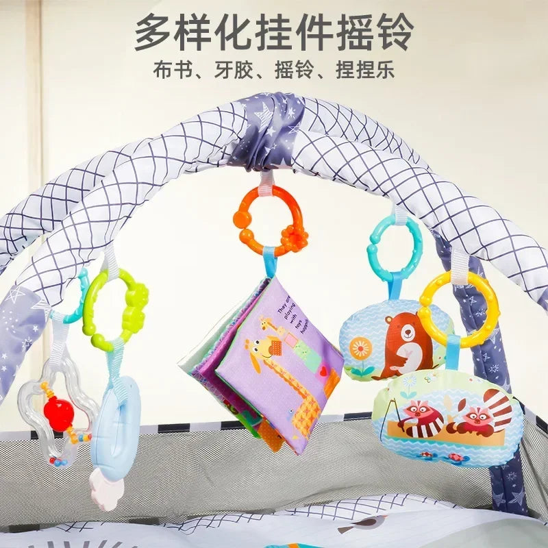 Baby Play Mat with Activity Frame for Tummy Time and Sensory Play