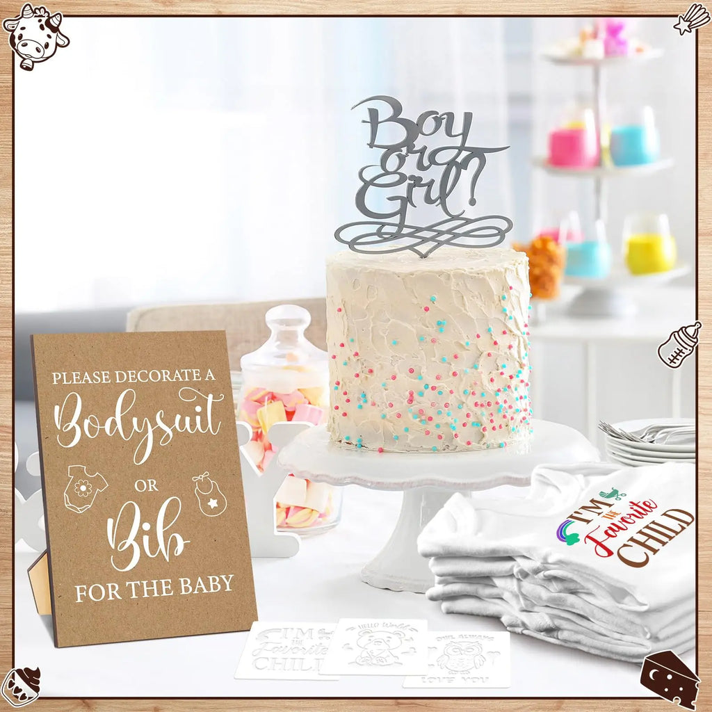Baby Shower Bodysuit & Bib Game Set