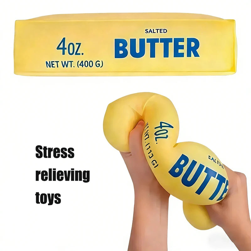 Simulated Butter Squishy — Soft Stress Relief Toy